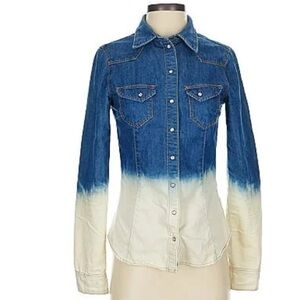 H&M Blue Denim Top Ombre